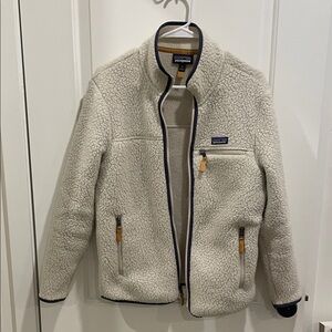 Patagonia Off-White Fleece Teddy Jacket